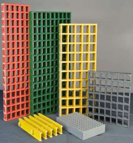 ساخت گریتینگ فایبرگلاس در طرح ها و رنگ های گوناگون.