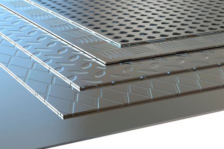 عکس انواع ورق فلزی به صورت شیت.