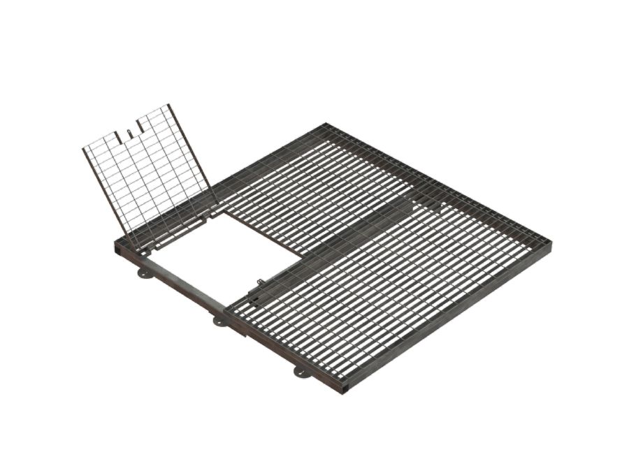 ساخت و تولید انواع گریتینگ لولایی